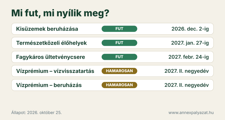 mezőgazdasági beruházási pályázat